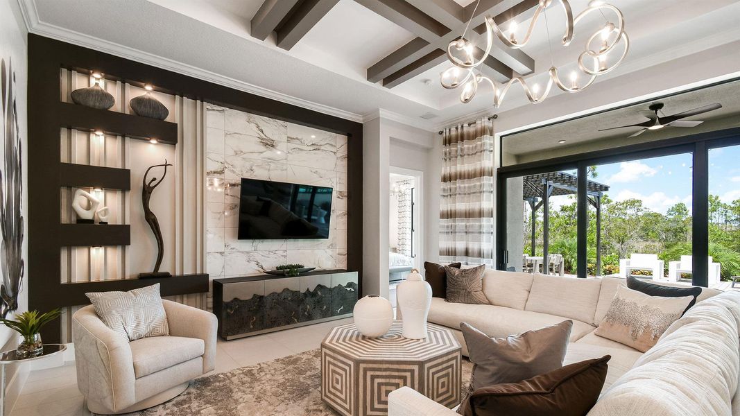 Furnished interior view inside a new home in Mosaic, Port St. Lucie (Image 15). Furnished interior view inside a new home in Mosaic, Port St. Lucie (Image 15).