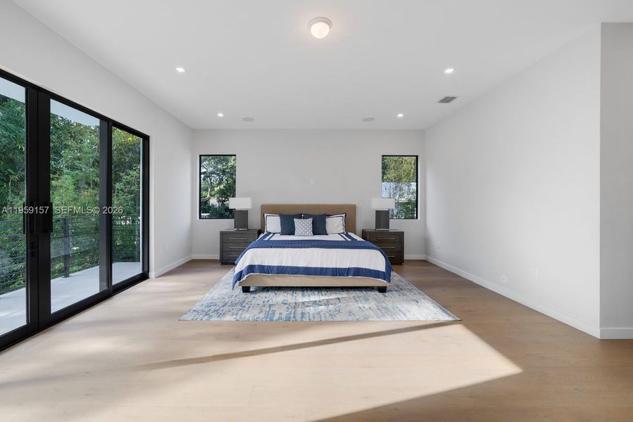 Furnished interior view inside a new home in , Miami (Image 11).