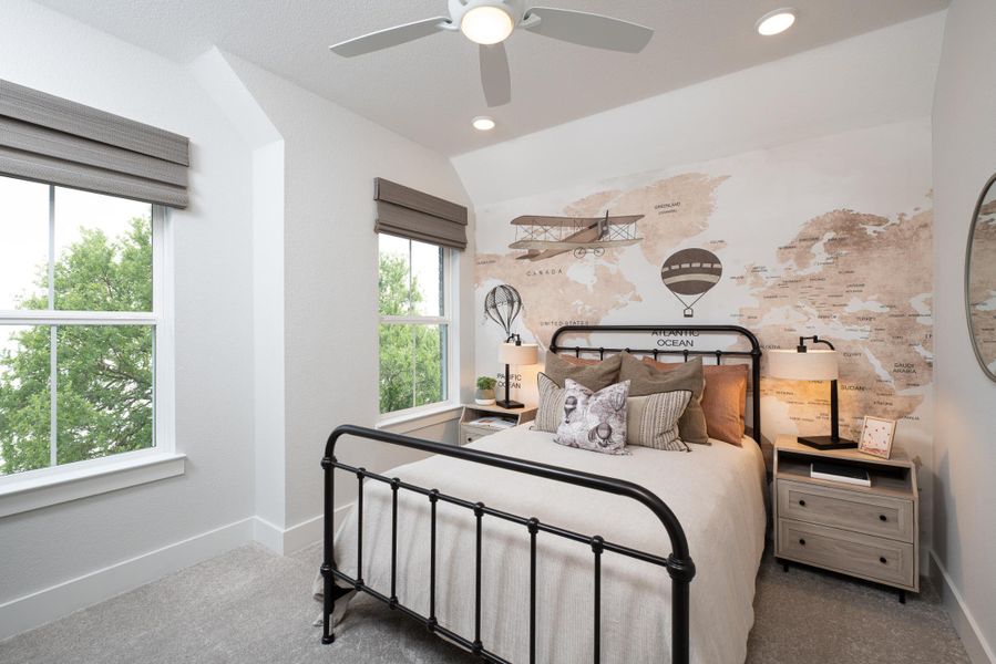 Representative furnished interior of a home built from the Bergamot by Tri Pointe Homes in Union Park, Little Elm (Image 9).