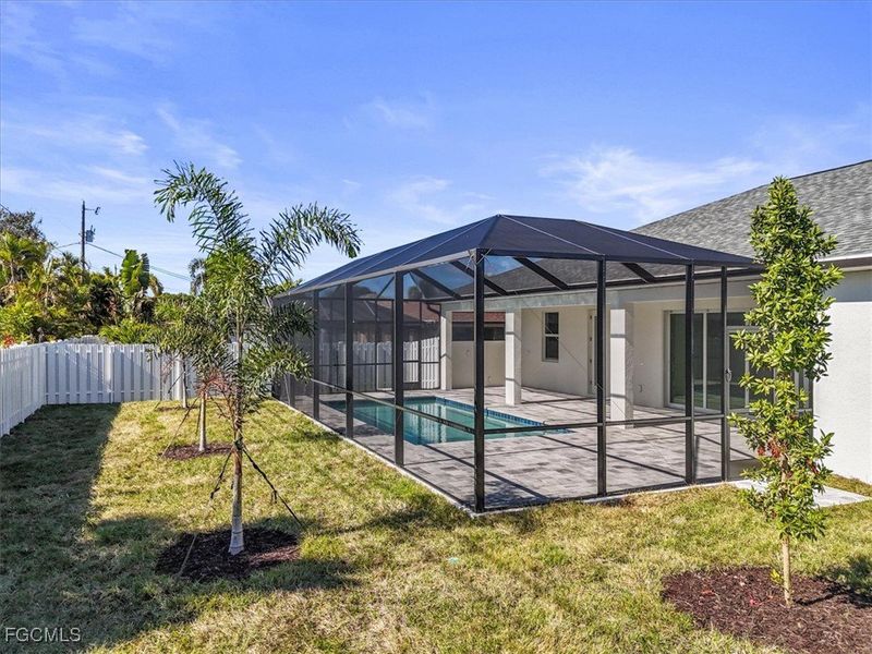 Exterior details and patio area of a home in Cape Coral, Cape Coral (Image 25).