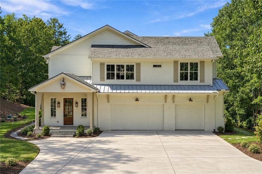 Front exterior of a new home in , Roswell, GA, highlighting curb appeal (Image 2).