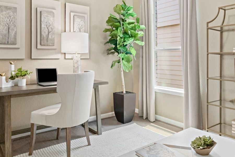 Representative furnished interior of a home built from the 2245 Modeled by KB Home in Oakwood Trails, Tomball (Image 6).