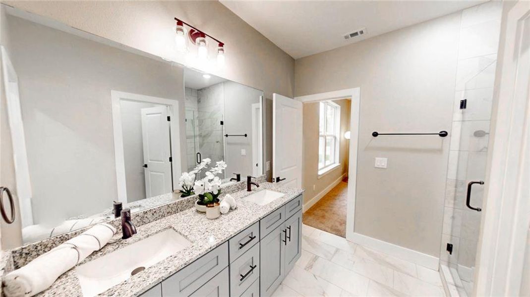 Furnished interior view inside a new home in , Denton (Image 25).