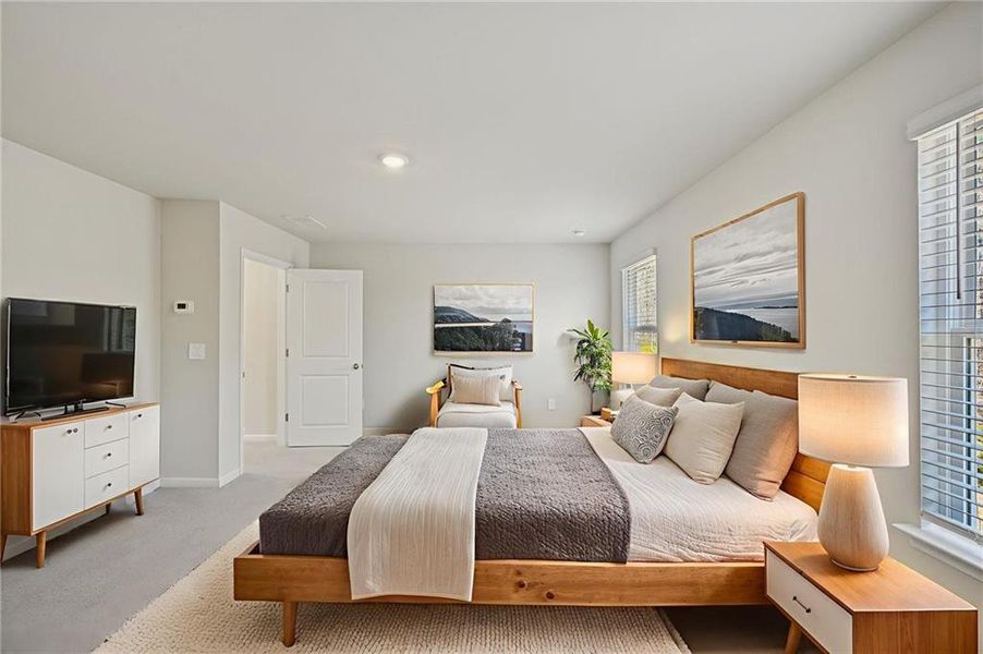 Furnished interior view inside a new home in Creekside at Oxford Park, Fairburn (Image 15).