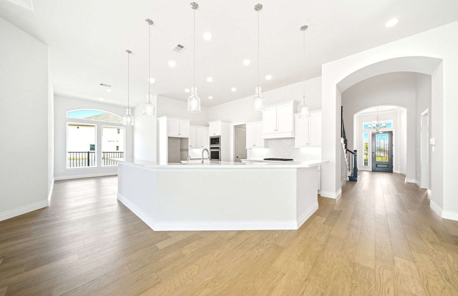 Representative furnished interior of a home built from the 3663 by Ravenna Homes in Artavia 70′, Conroe (Image 15).