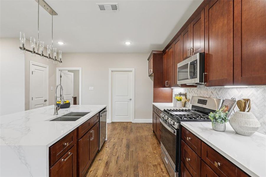 Furnished interior view inside a new home in , Keller (Image 8). Furnished interior view inside a new home in , Keller (Image 8).