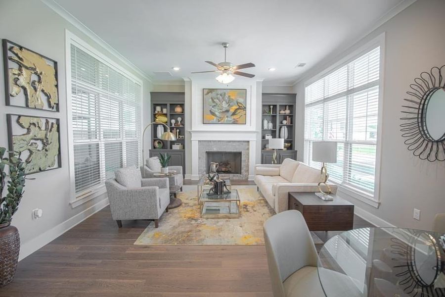 Furnished interior view inside a new home in Myers Park, Arlington (Image 5).