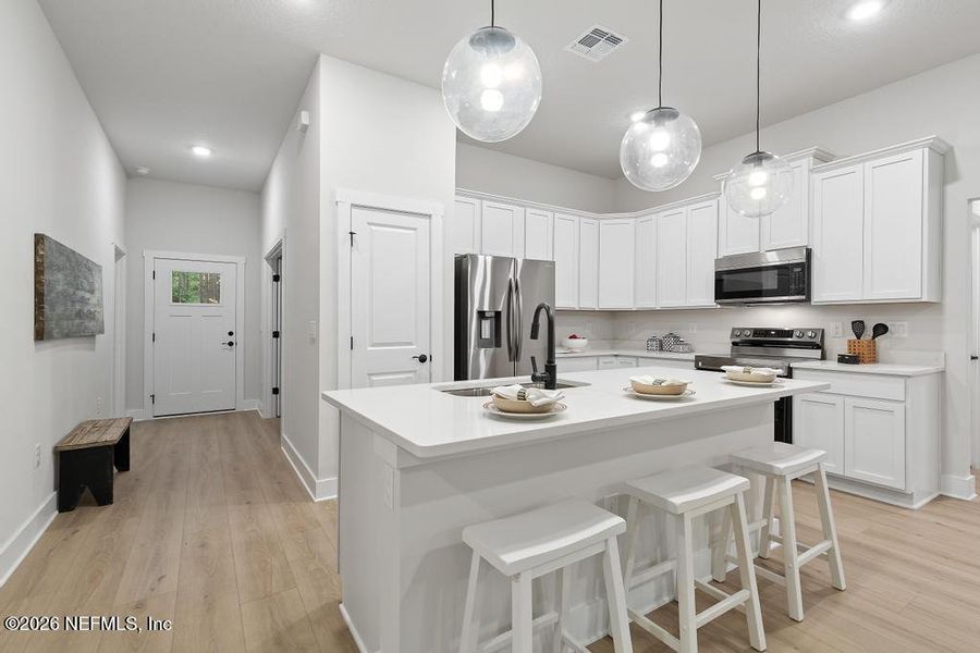 Furnished interior view inside a new home in , Jacksonville (Image 30).
