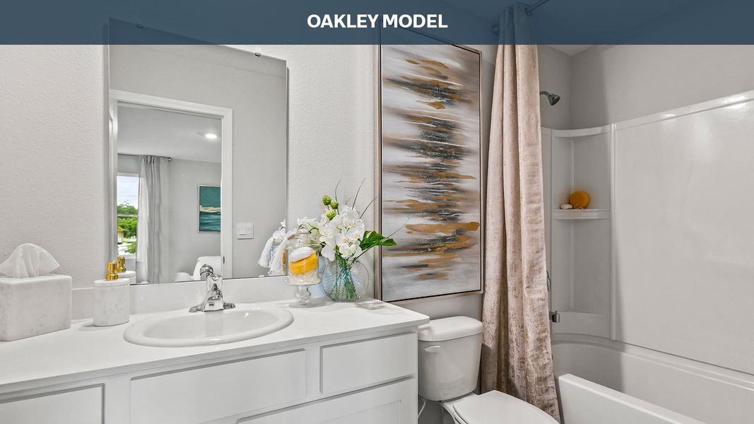 Representative furnished interior of a home built from the Oakley by D.R. Horton in Corsair, Middleburg (Image 15).