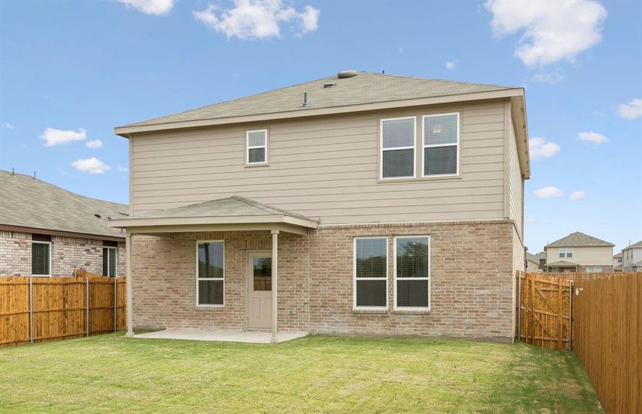 Beautiful large backyard with covered patio Beautiful large backyard with covered patio