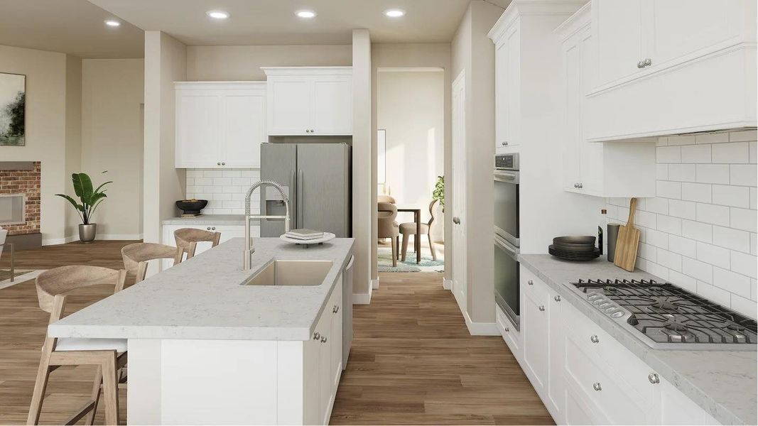 Furnished interior view inside a new home in Samara: Wentworth, League City (Image 12). Furnished interior view inside a new home in Samara: Wentworth, League City (Image 12).
