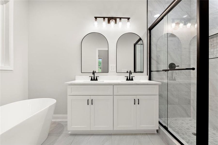 Furnished interior view inside a new home in , Stone Mountain (Image 11).