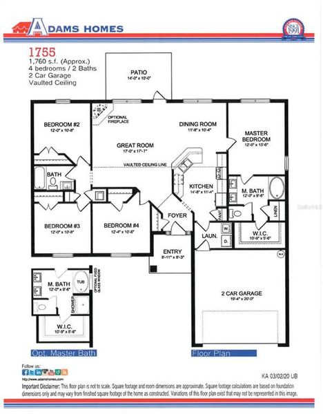 2D floor plan layout of this home in North Port, North Port, FL (Image 1).