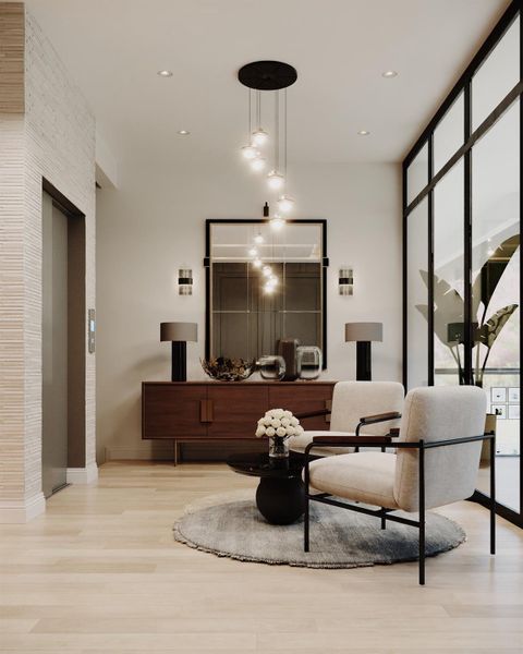 Furnished interior view inside a new home in , Houston (Image 4).