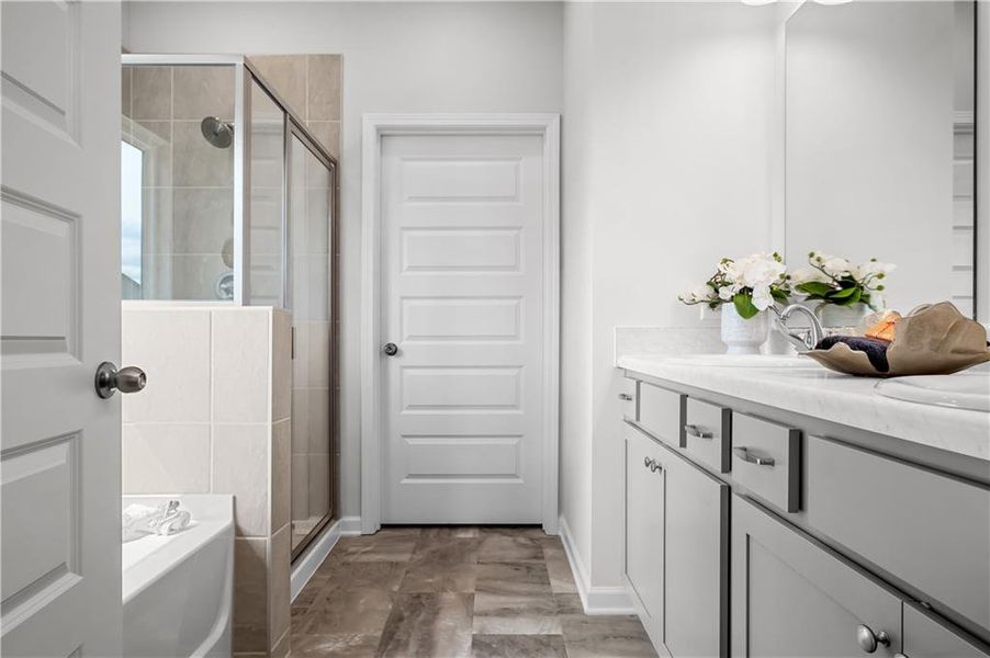 Furnished interior view inside a new home in Capstone Estates, Apison (Image 17).