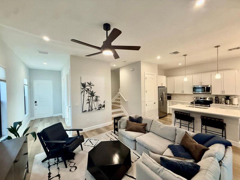 Furnished interior view inside a new home in , Palm City (Image 6). Furnished interior view inside a new home in , Palm City (Image 6).