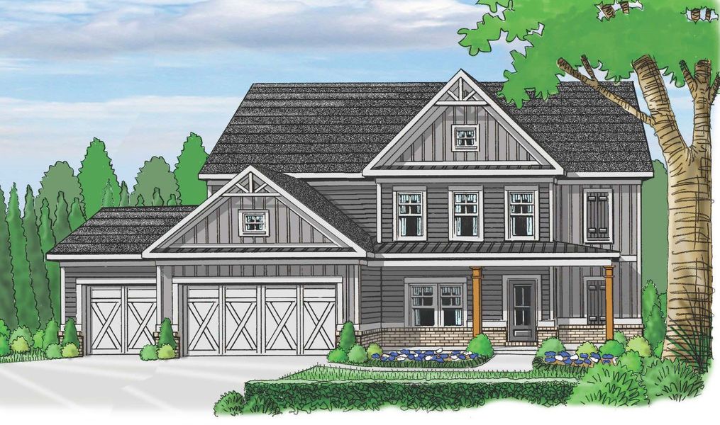 Representative rendering of the exterior for the The Hayden by Reliant Homes (Image 17).