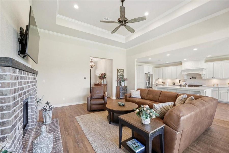 Furnished interior view inside a new home in , Beaumont (Image 16). Furnished interior view inside a new home in , Beaumont (Image 16).