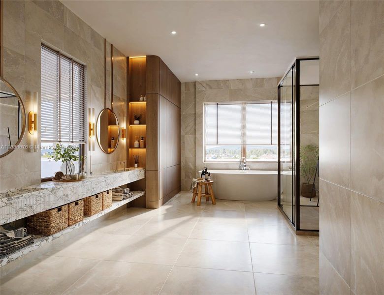 RENDERING of Primary Bath RENDERING of Primary Bath