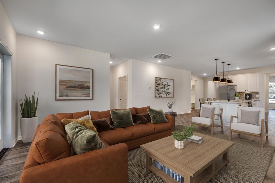 Furnished interior view inside a new home in The Oaks, Goose Creek (Image 7).