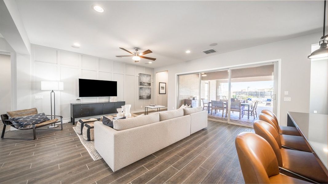 Furnished interior view inside a new home in Estrella, Goodyear (Image 12).