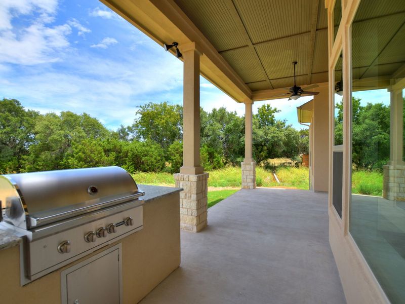 Representative exterior details of a home built from the Siena III by Giddens Homes in Clearwater Ranch, Liberty Hill (Image 66).
