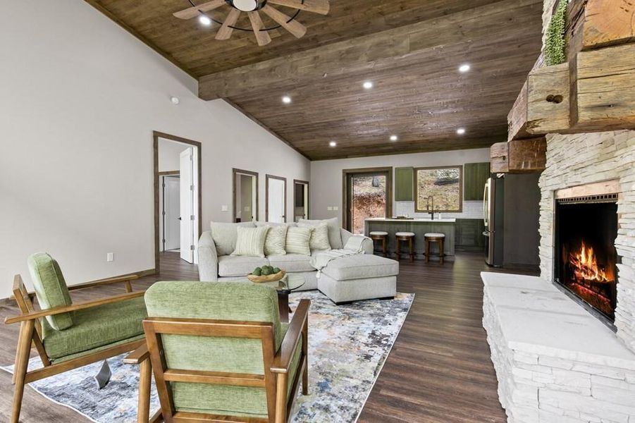 Furnished interior view inside a new home in , Blue Ridge (Image 11). Furnished interior view inside a new home in , Blue Ridge (Image 11).