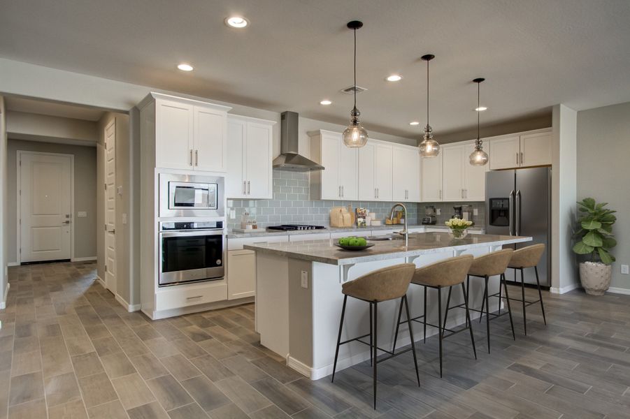 Representative furnished interior of a home built from the Flemington by Beazer Homes in Tirreno at IronWing, Litchfield Park (Image 5).