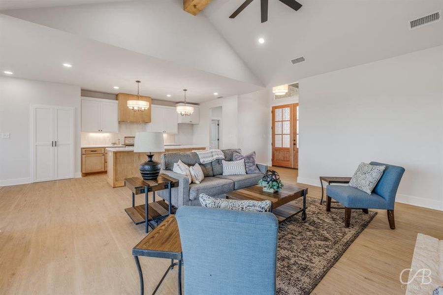 Furnished interior view inside a new home in , Abilene (Image 12).