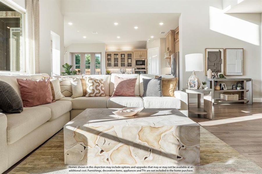 Furnished interior view inside a new home in Parks at Panchasarp Farms, Burleson (Image 26).