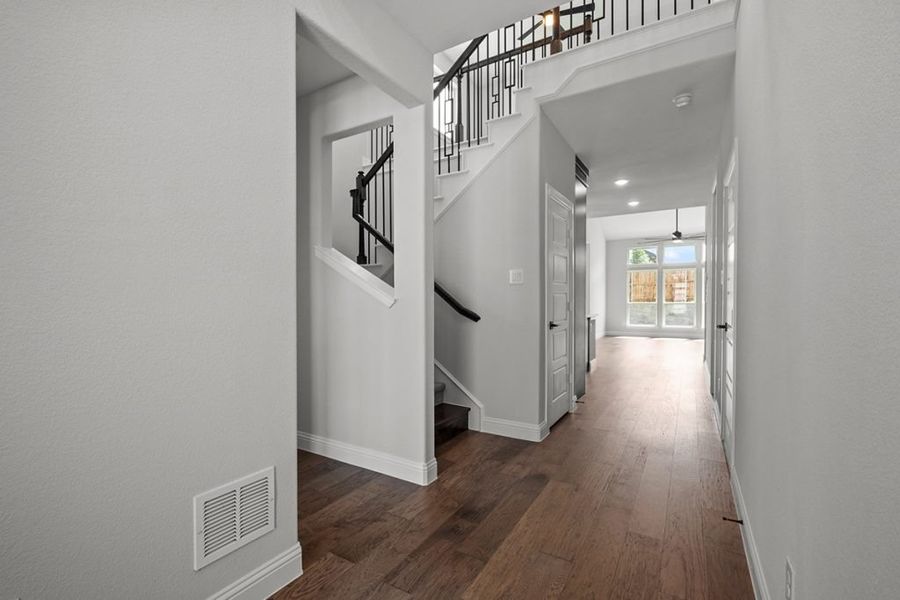 Representative unfurnished interior of a home built from the Bradley by Landon Homes in East Village - Classic Series, Frisco (Image 61). Representative unfurnished interior of a home built from the Bradley by Landon Homes in East Village - Classic Series, Frisco (Image 61).