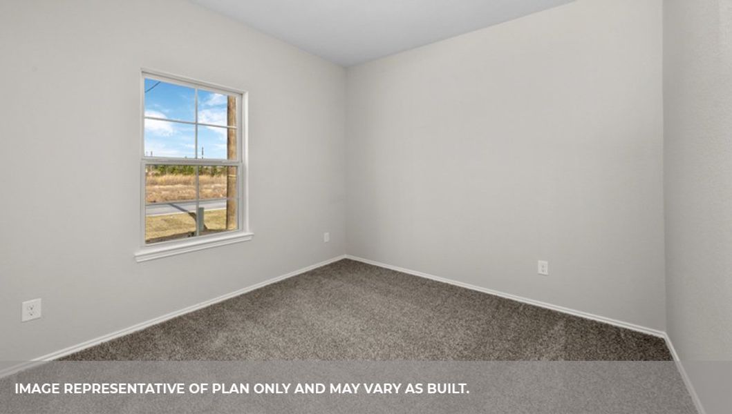 Representative unfurnished interior of a home built from the Midland by D.R. Horton in Harrington Trails at The Canopies, New Caney (Image 18).