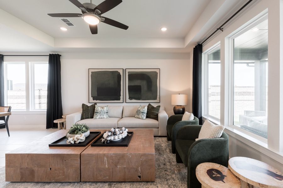 Furnished interior view inside a new home in Mason Woods, Cypress (Image 11).