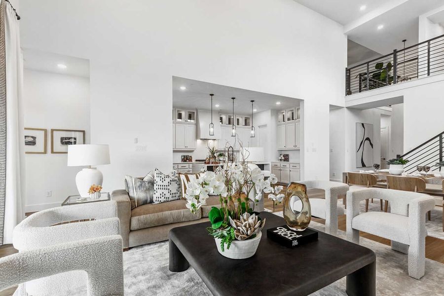 Representative Family Room - some options shown