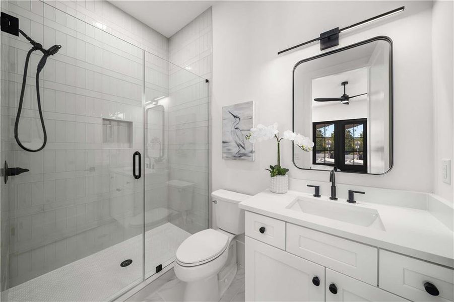 Furnished interior view inside a new home in Echo at Crabapple, Milton (Image 43).