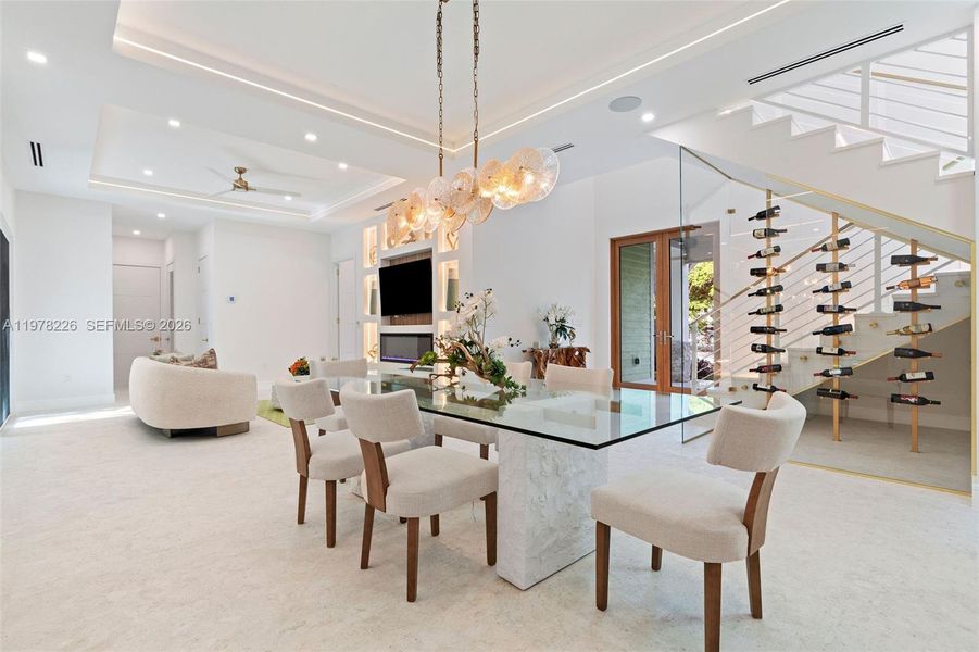 Furnished interior view inside a new home in , Islamorada, Village of Islands (Image 7).