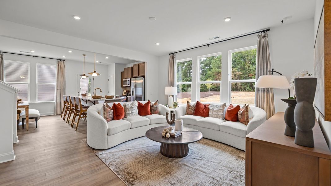 Furnished interior view inside a new home in Leigh Park, Charlotte (Image 3). Furnished interior view inside a new home in Leigh Park, Charlotte (Image 3).