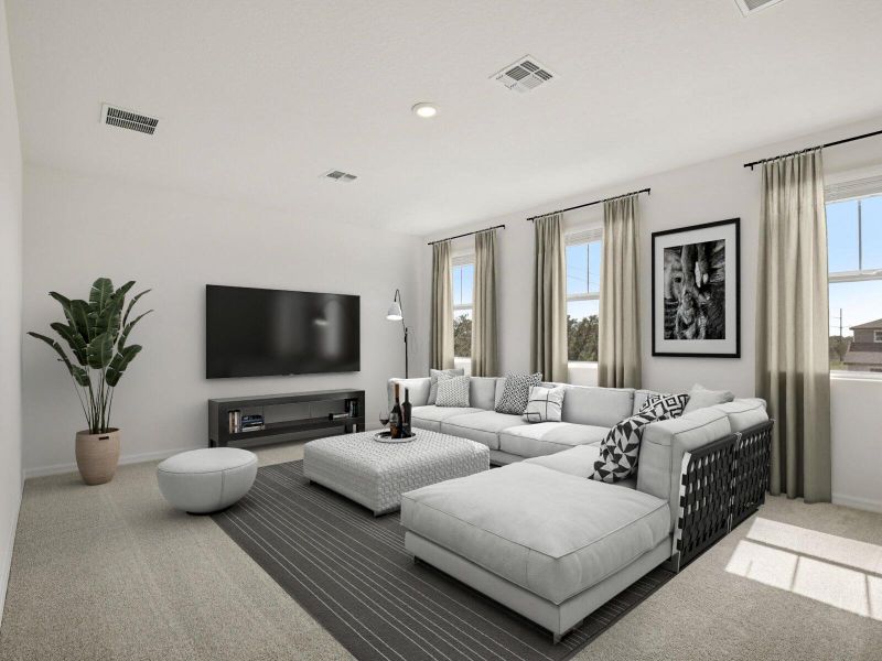 Furnished interior view inside a new home in Brystol at Wylder - Reserve Series, Port St. Lucie (Image 6).