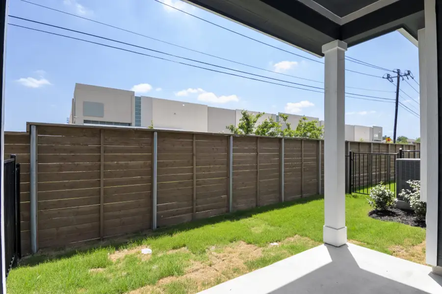 Exterior details and patio area of a home in Center 45, Round Rock (Image 2). Exterior details and patio area of a home in Center 45, Round Rock (Image 2).