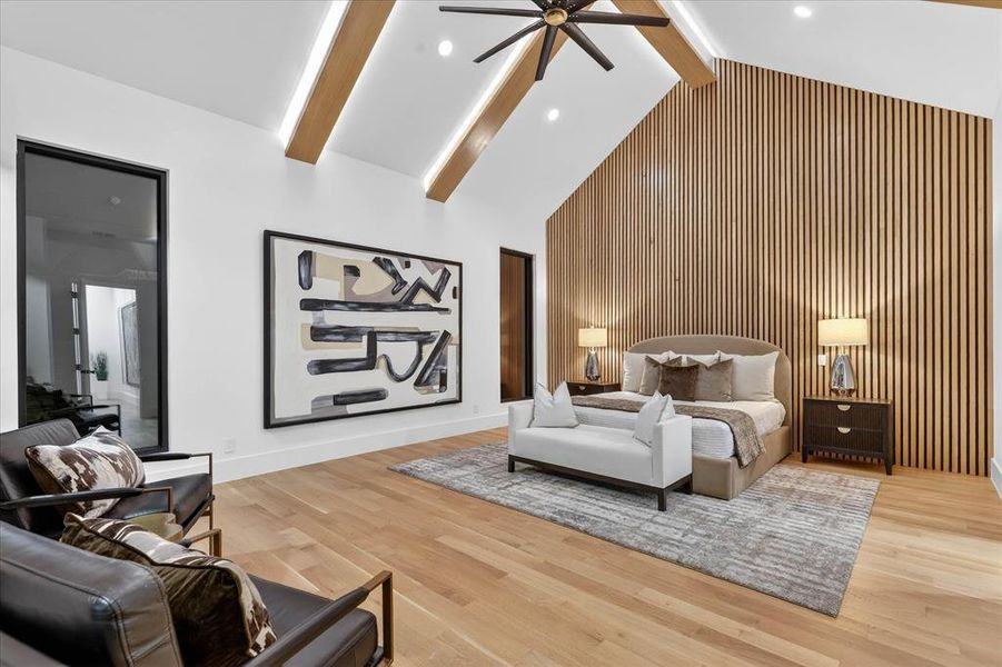 Furnished interior view inside a new home in , Dallas (Image 24).