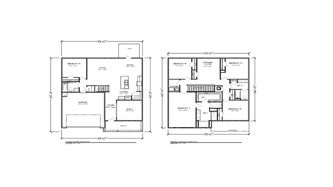 2D floor plan layout of this home in Nellie Preserve, Santa Rosa Beach, FL (Image 4).