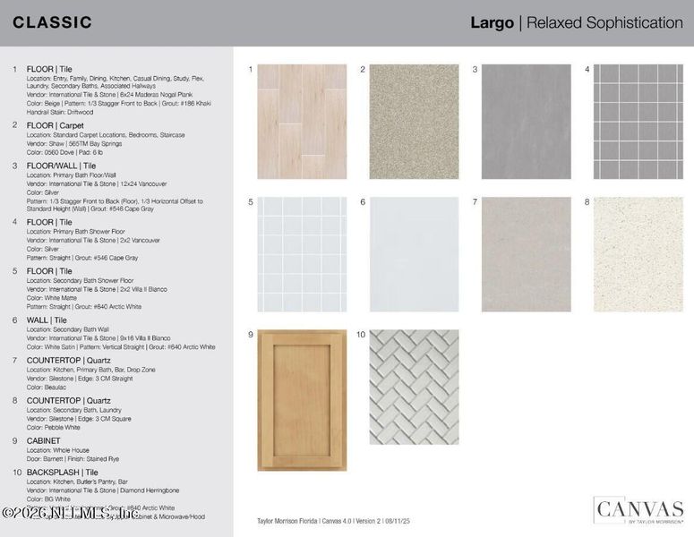 Sample of building materials used in homes in Colbert Landings, Palm Coast (Image 10).