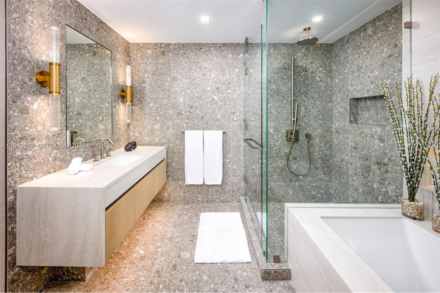 Furnished interior view inside a new home in Casamar, Pompano Beach (Image 27).