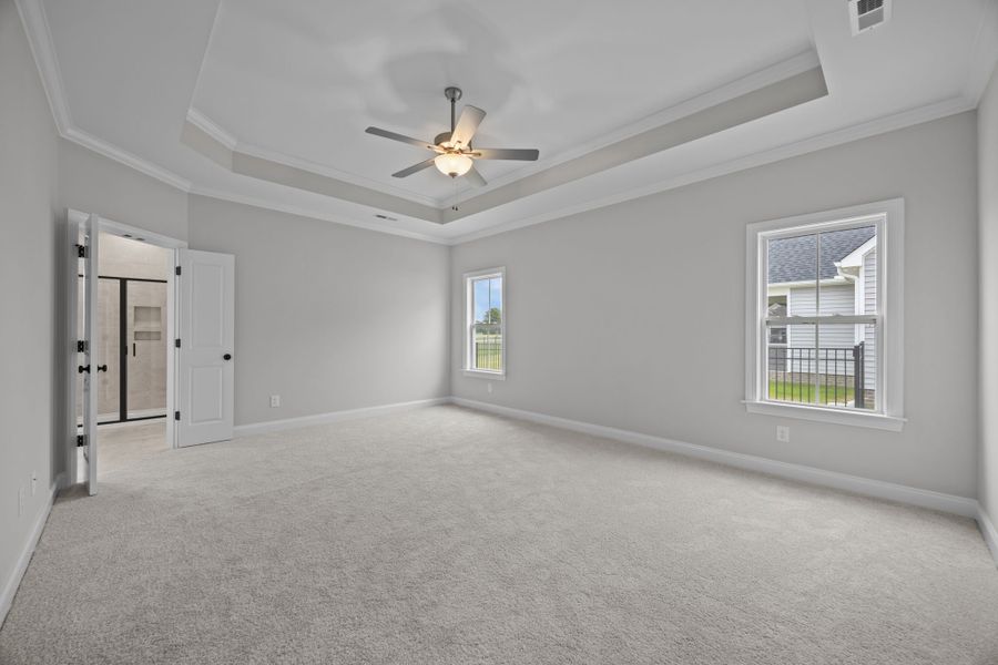 Spacious, unfurnished interior of a new home in The Preserve at Langston, Winterville (Image 43).