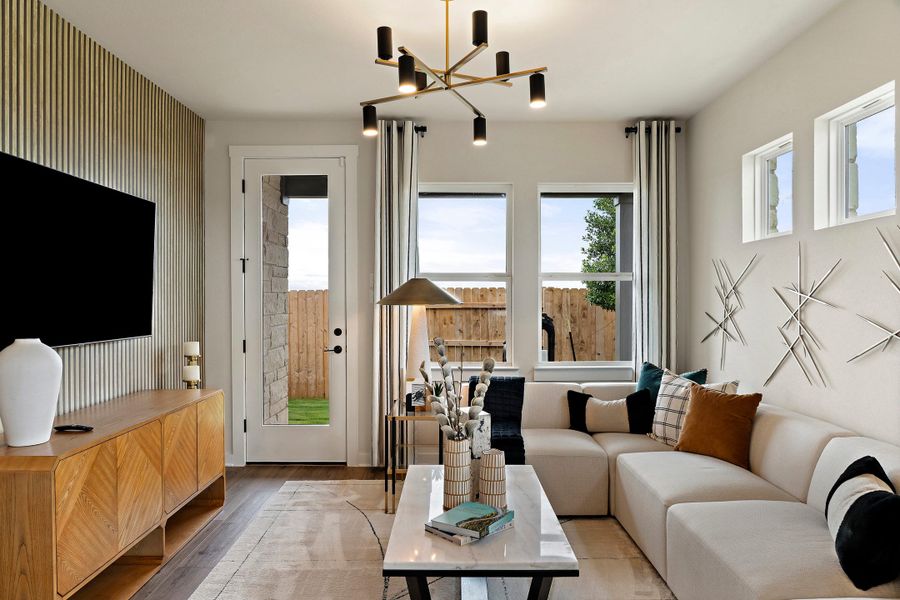 Furnished interior view inside a new home in Park Central, Georgetown (Image 9). Furnished interior view inside a new home in Park Central, Georgetown (Image 9).