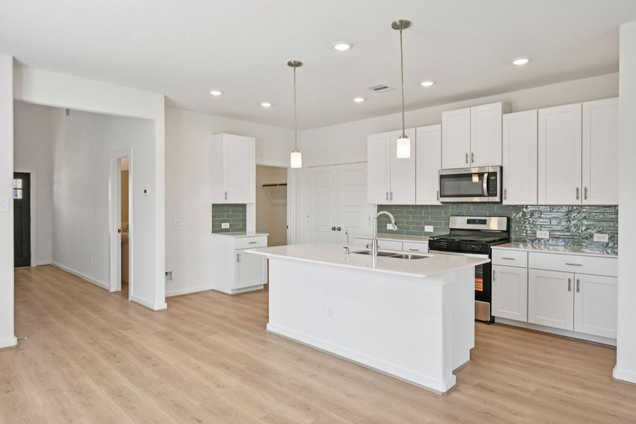 Photo is not of the actual home, but is an inspirational photo of builder’s model home and may depict options, furnishings, and/or decorator features that are not included