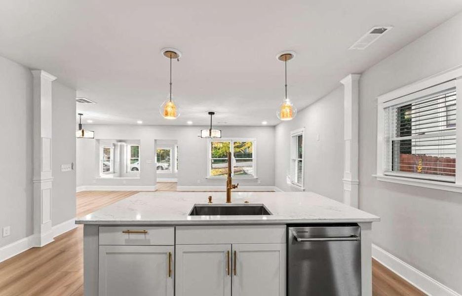 Furnished interior view inside a new home in , Atlanta (Image 11).