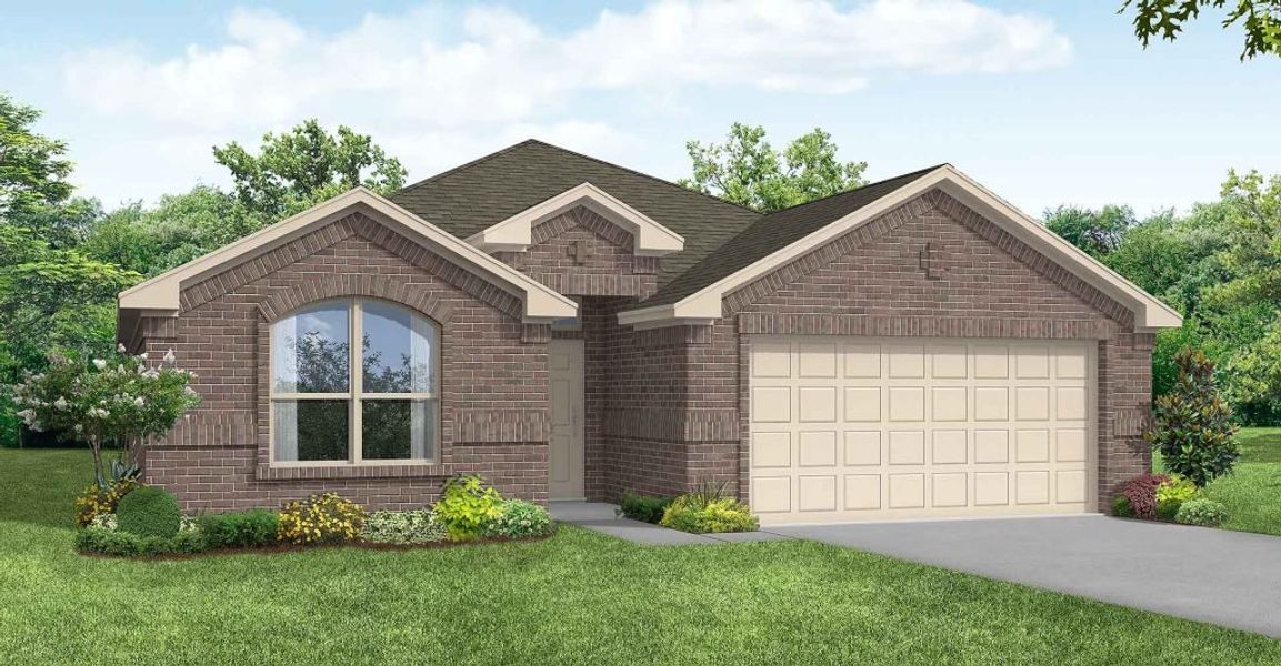 Representative exterior photo of a completed home built from the Cheyenne by Impression Homes in Terra Vella, Haslet, TX (Image 12).