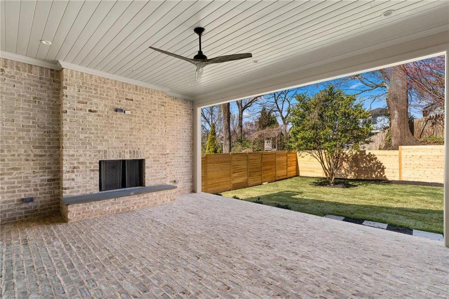Exterior details and patio area of a home in , Atlanta (Image 29).