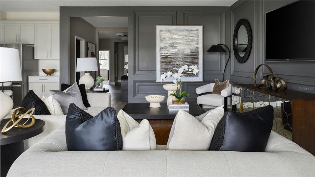 Furnished interior view inside a new home in Pasadena Woods, Dade City (Image 4).